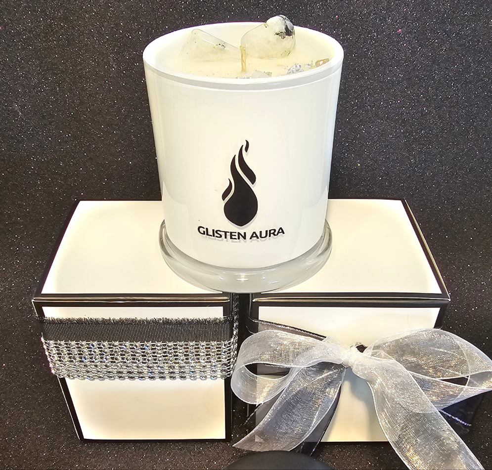 Candle box  White & Black trim