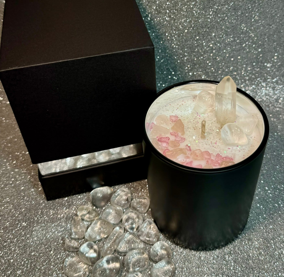 Luxury Crystal Candle   MATT BLACK