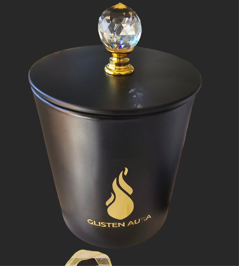 Luxury Crystal Candle   MATT BLACK